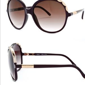 Chloe Sunglasses with Gold Detail
